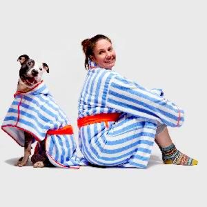 Pet/Owner matching robe set size L NWT